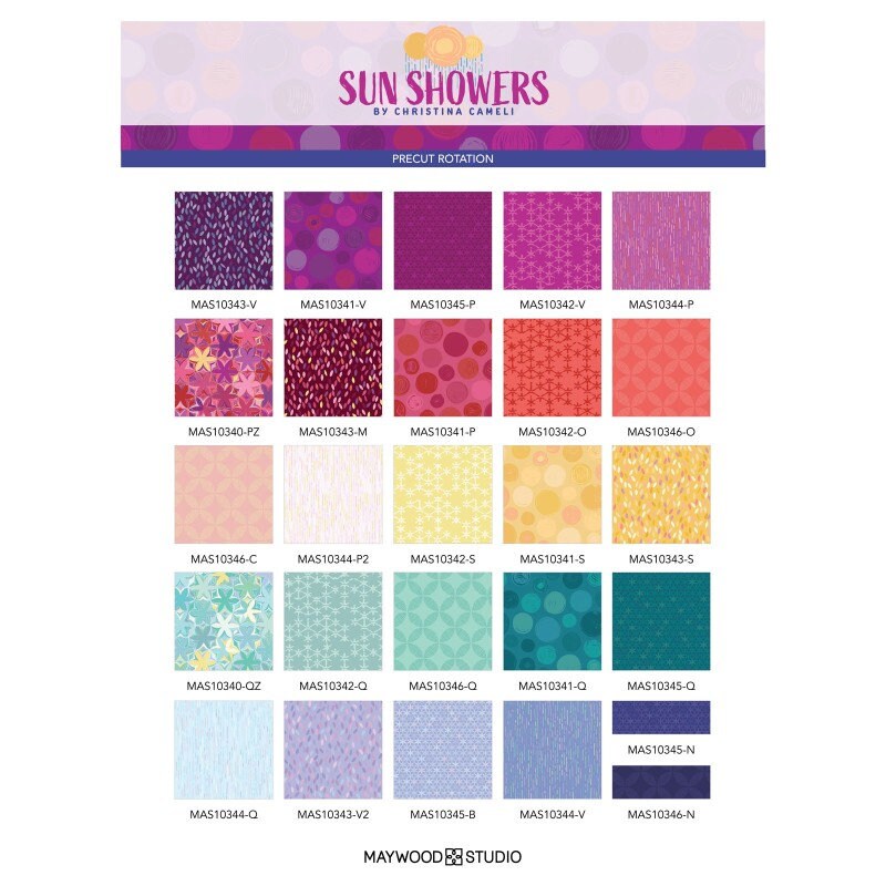 LAST CALL Sun Showers 10" Squares, Maywood Studio Sq-MASSUNS