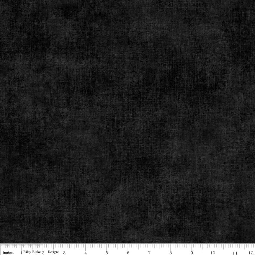 REMNANT 31" of Shades - Phantom Black and Grey Mottled Fabric, Riley Blake C200-18 Phantom, Black Gray Tonal Blender Fabric