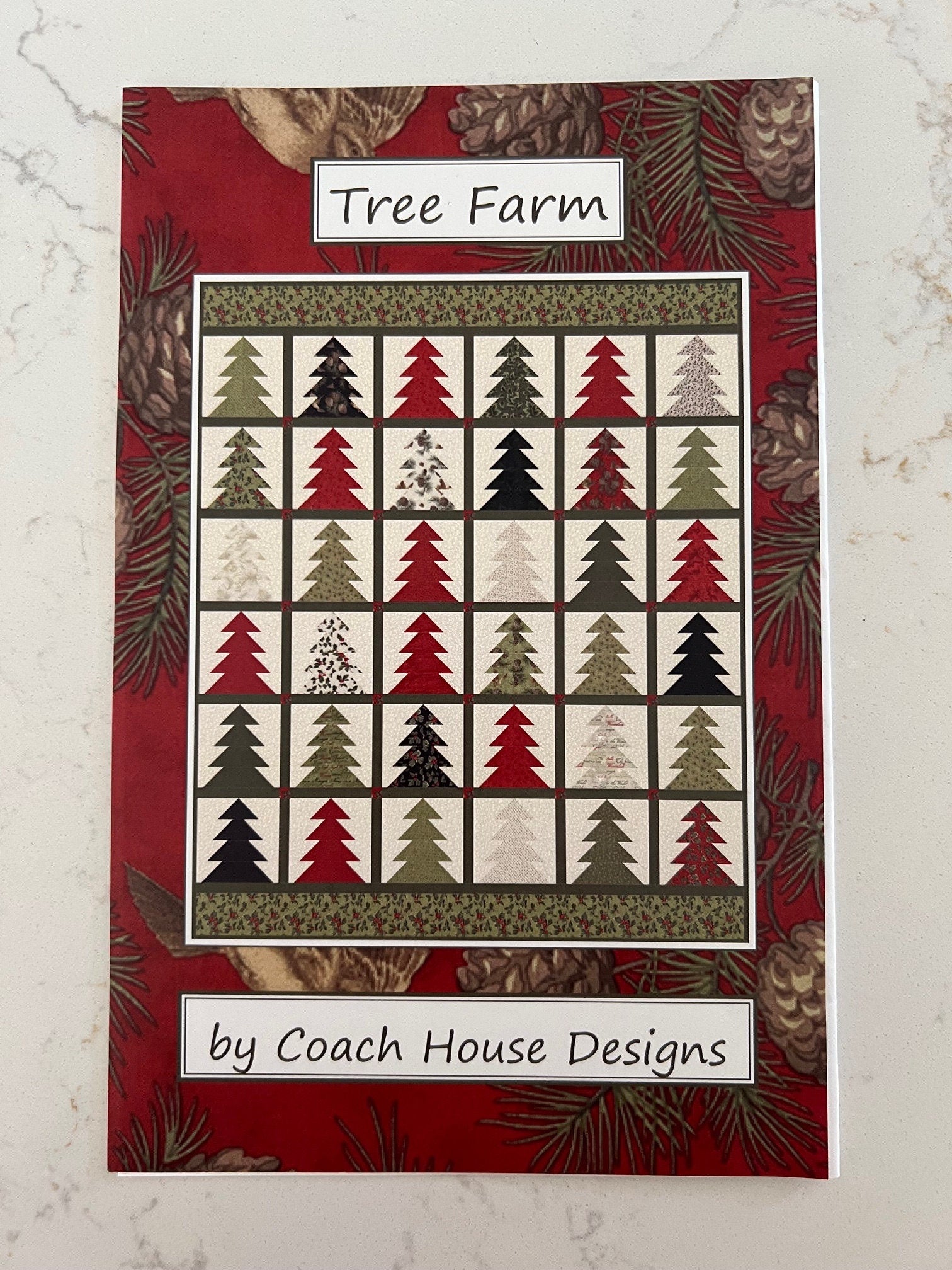 LAST CALL Tree Farm Quilt Pattern, Coach House Designs CHD-1549C