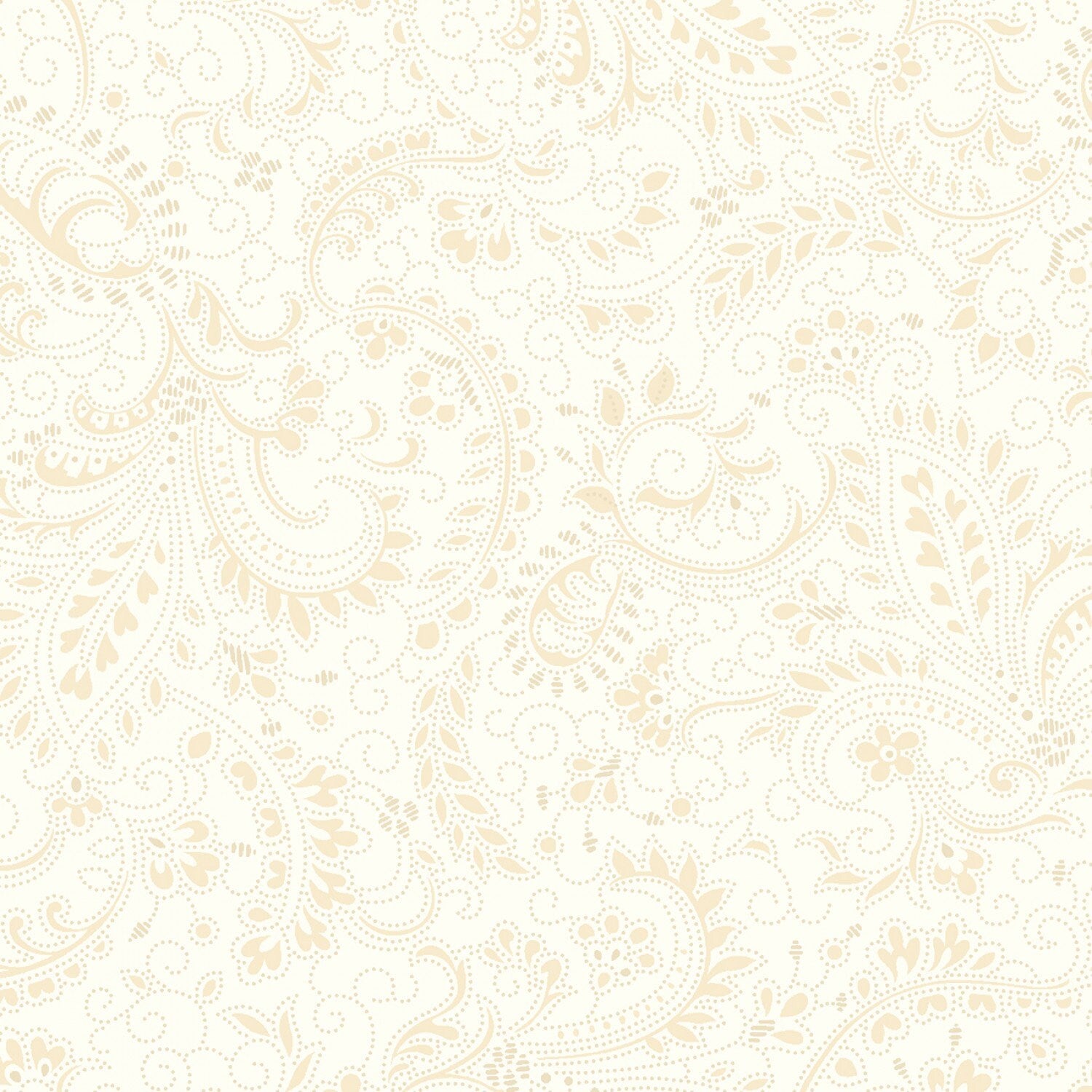 108" Piecemaker Sampler - Cream Beige Paisley Wide Quilt Back Fabric, Marcus R360788D-CREAM, Neutral Quilt Backing Fabric, By the Yard