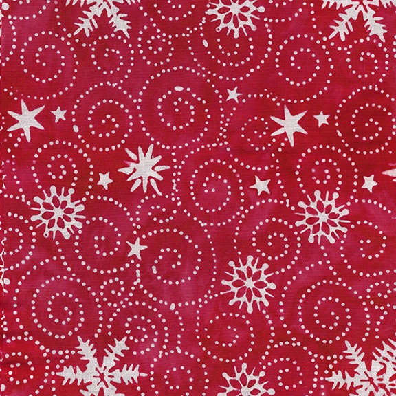 Peppermint Sprinkles Stack, Island Batik, 10" Precut Fabric Squares, Xmas Christmas Winter Red Turquoise Batik Fabric Squares