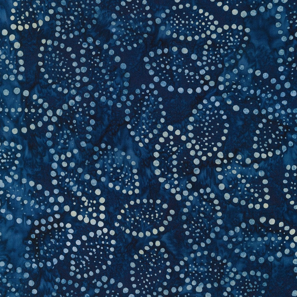 Artisan Batiks Kasuri 2023 Charm Squares, Robert Kaufman CHS-1204-42, Shades of Blue White Batik Charm Pack, 5" Precut Fabric Squares