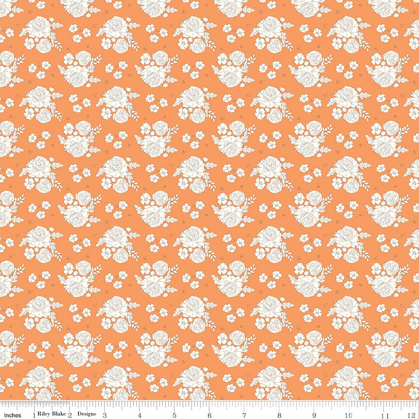 BloomBerry 5" Stacker, Riley Blake 5-14600-42, Precut Floral Quilt Fabric Squares, Minki Kim
