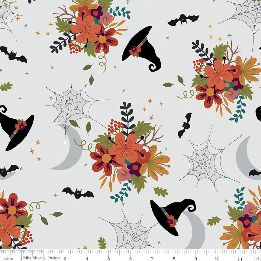Little Witch 5" Stacker, Riley Blake 5-14560-42, 5" Precut Halloween Quilt Fabric Squares, Jennifer Long, Sew a Story