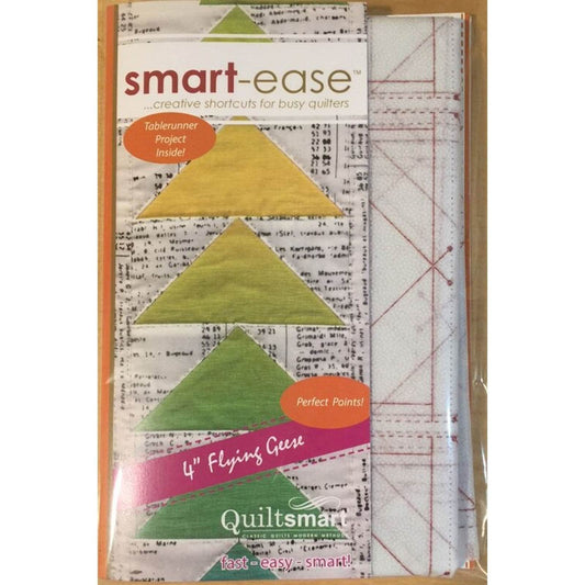 Quiltsmart 4" Flying Geese Border Smart Ease Fun Pack, QS 10005, Printed Fusible Interfacing, Foundation Piecing Border