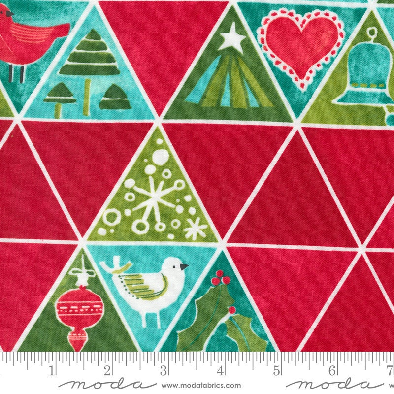 Winterly Layer Cake, Moda 48760LC, 10" Precut Large Print Christmas Xmas Floral Quilting Fabric Squares, Robin Pickens
