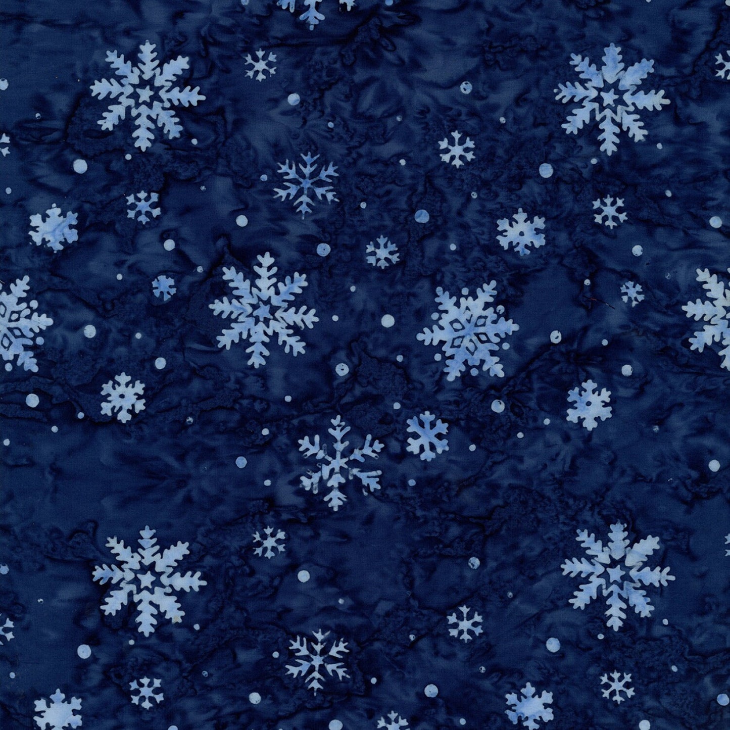 Frost 2.5" Strips, Timeless Treasures Treat-Strip40 Frost, Blue Purple Winter Snowflakes Reindeer 2.5" Batik Fabric Strips