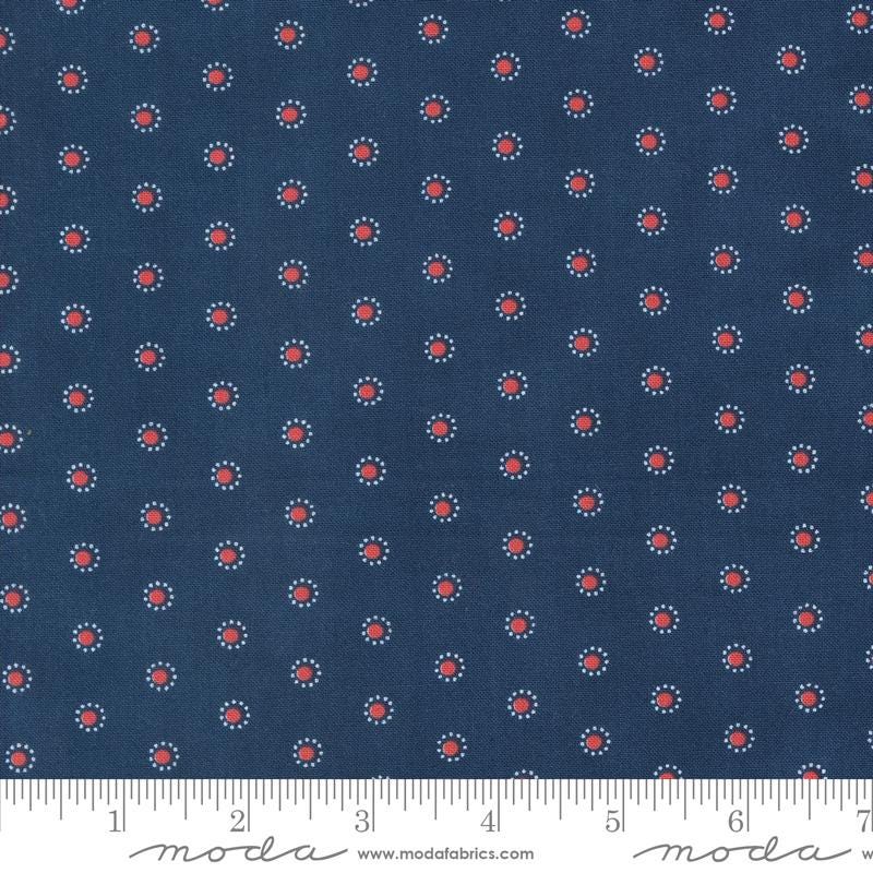 Grand Haven Layer Cake, Moda 14980LC, 10" Precut Floral Red Pink Blue Patriotic Fabric Squares, Minick and Simpson