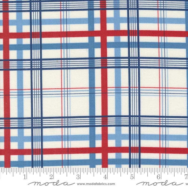 Grand Haven Layer Cake, Moda 14980LC, 10" Precut Floral Red Pink Blue Patriotic Fabric Squares, Minick and Simpson