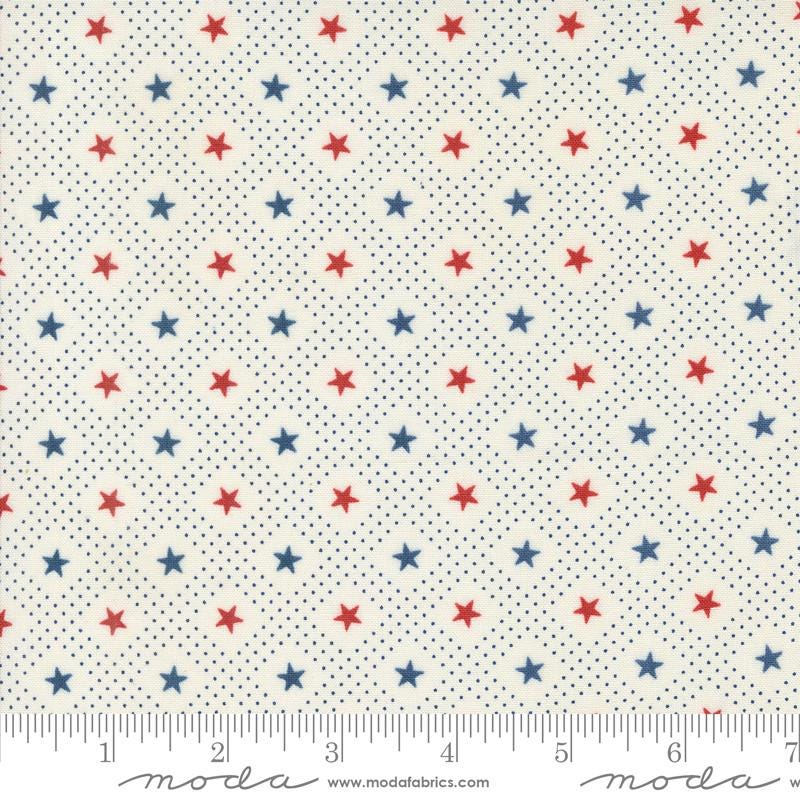 Grand Haven Layer Cake, Moda 14980LC, 10" Precut Floral Red Pink Blue Patriotic Fabric Squares, Minick and Simpson