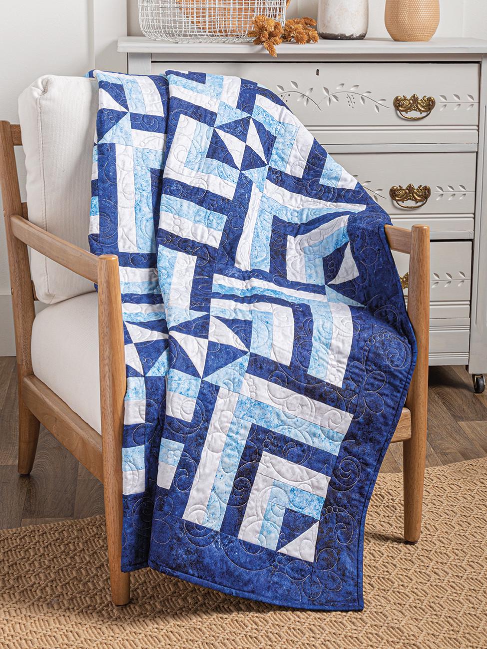 Creative Log Cabin Quilts Pattern Book, Annie's Quilting 1414971, 10 Log Cabin Variation Quilt Projects, Bed Throw Table Quilt Patterns