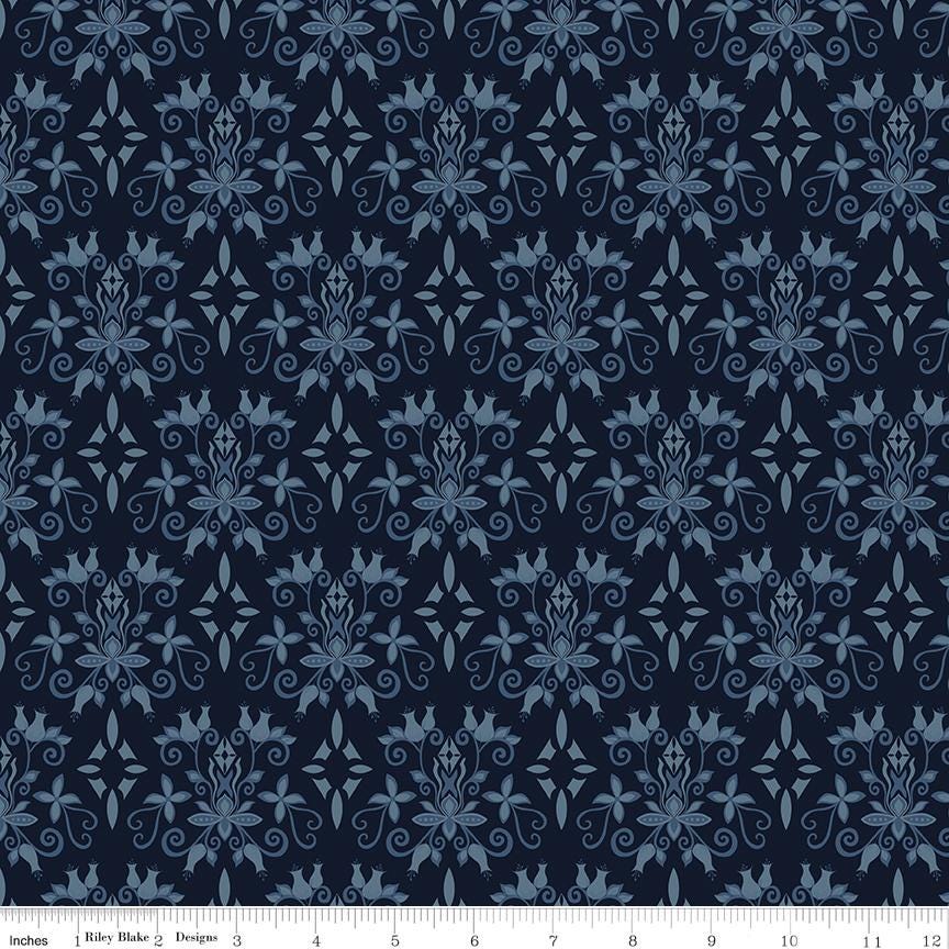 Curated Blooms Rolie Polie, Riley Blake RP-15340-40, 2.5" Precut Green Blue Red Floral Fabric Strips, Judi Madsen