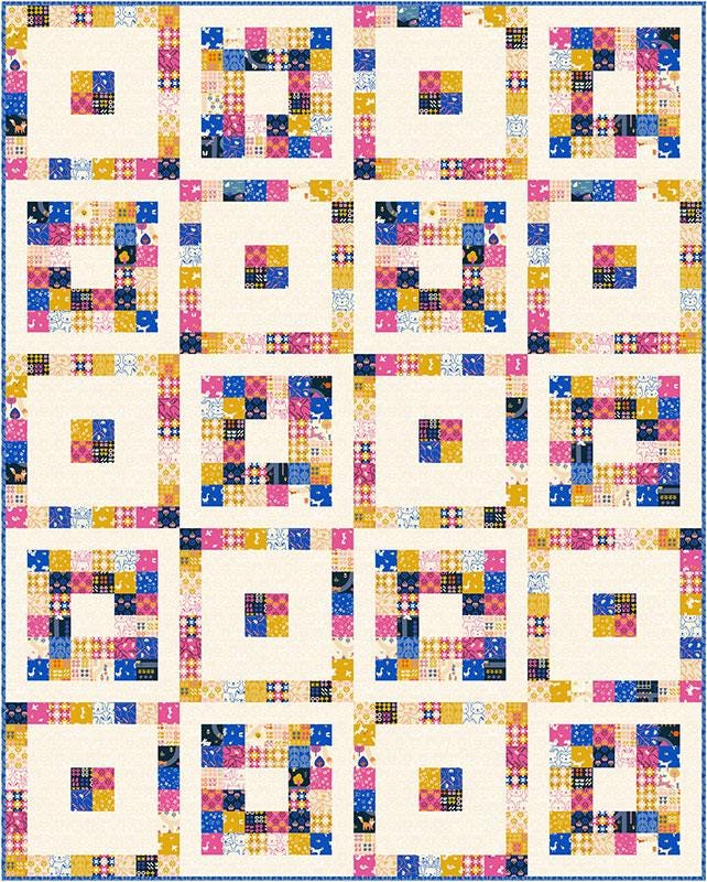Jelly Squares Quilt Pattern, Copper Kettle Quilt Co CKQ2409, Charm Squares Jelly Roll Friendly Runner Baby Lap Throw Strip Quilt Pattern