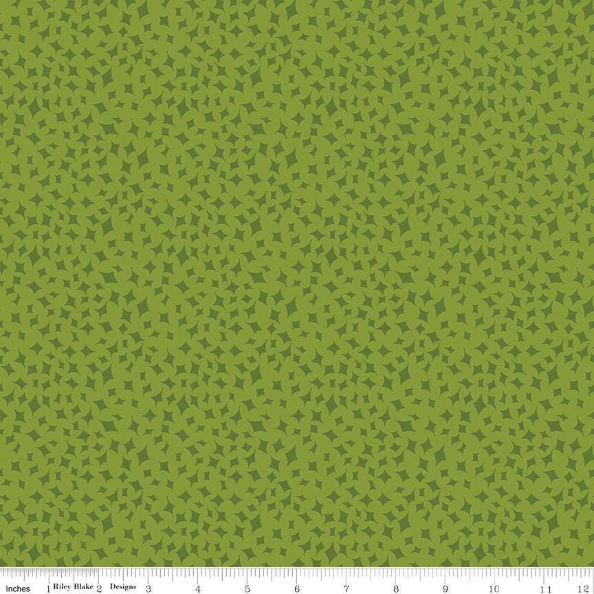 Curated Blooms Rolie Polie, Riley Blake RP-15340-40, 2.5" Precut Green Blue Red Floral Fabric Strips, Judi Madsen