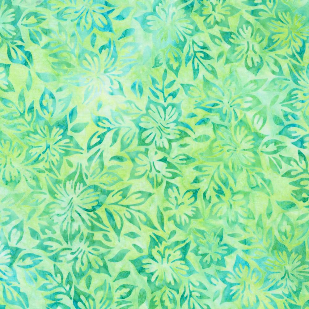 Artisan Batiks Tropical Haven Ten Square, Robert Kaufman TEN-1351-42, 10" Precut Tropical Floral Batik Fabric Squares