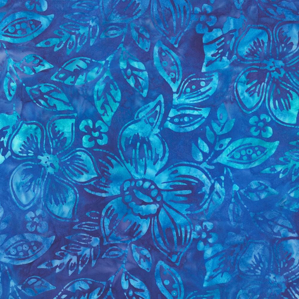 Artisan Batiks Tropical Haven Ten Square, Robert Kaufman TEN-1351-42, 10" Precut Tropical Floral Batik Fabric Squares