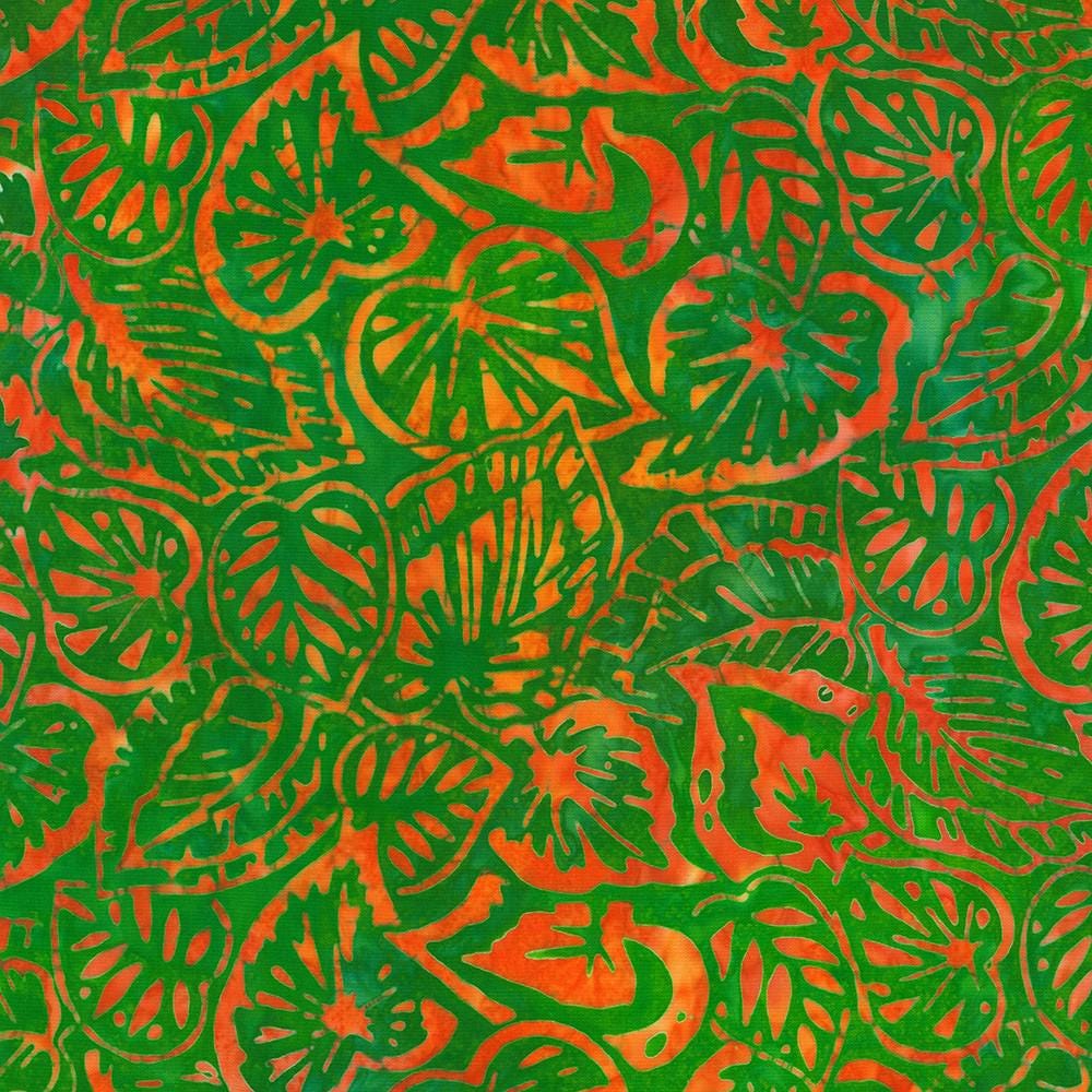 Artisan Batiks Tropical Haven Ten Square, Robert Kaufman TEN-1351-42, 10" Precut Tropical Floral Batik Fabric Squares