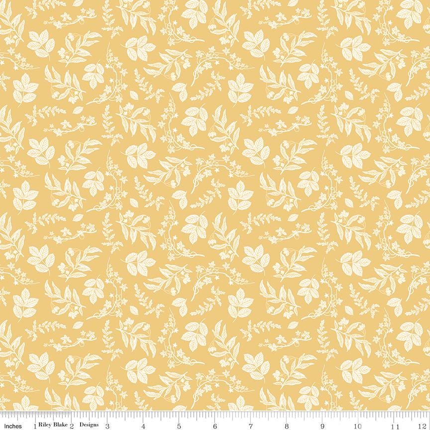 Nature's Portrait 15 Fat Quarter Bundle, Riley Blake FQ-15670-15, Precut 18 x 22 Floral Fabric in Green Pink and Tan, Royal Horticultural