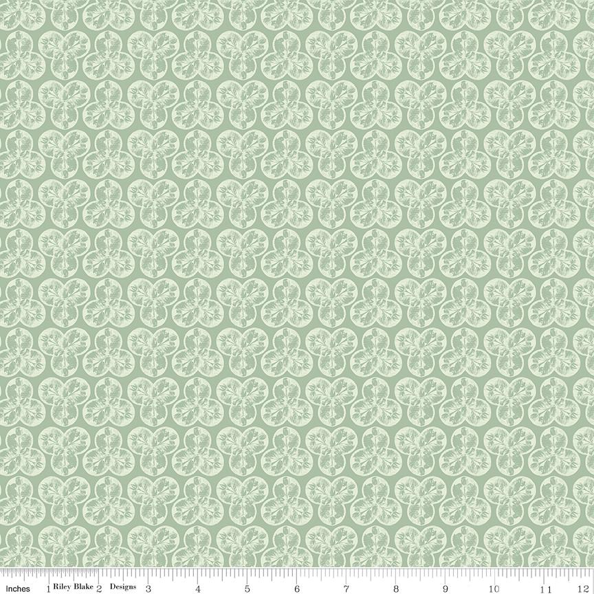 Nature's Portrait 15 Fat Quarter Bundle, Riley Blake FQ-15670-15, Precut 18 x 22 Floral Fabric in Green Pink and Tan, Royal Horticultural