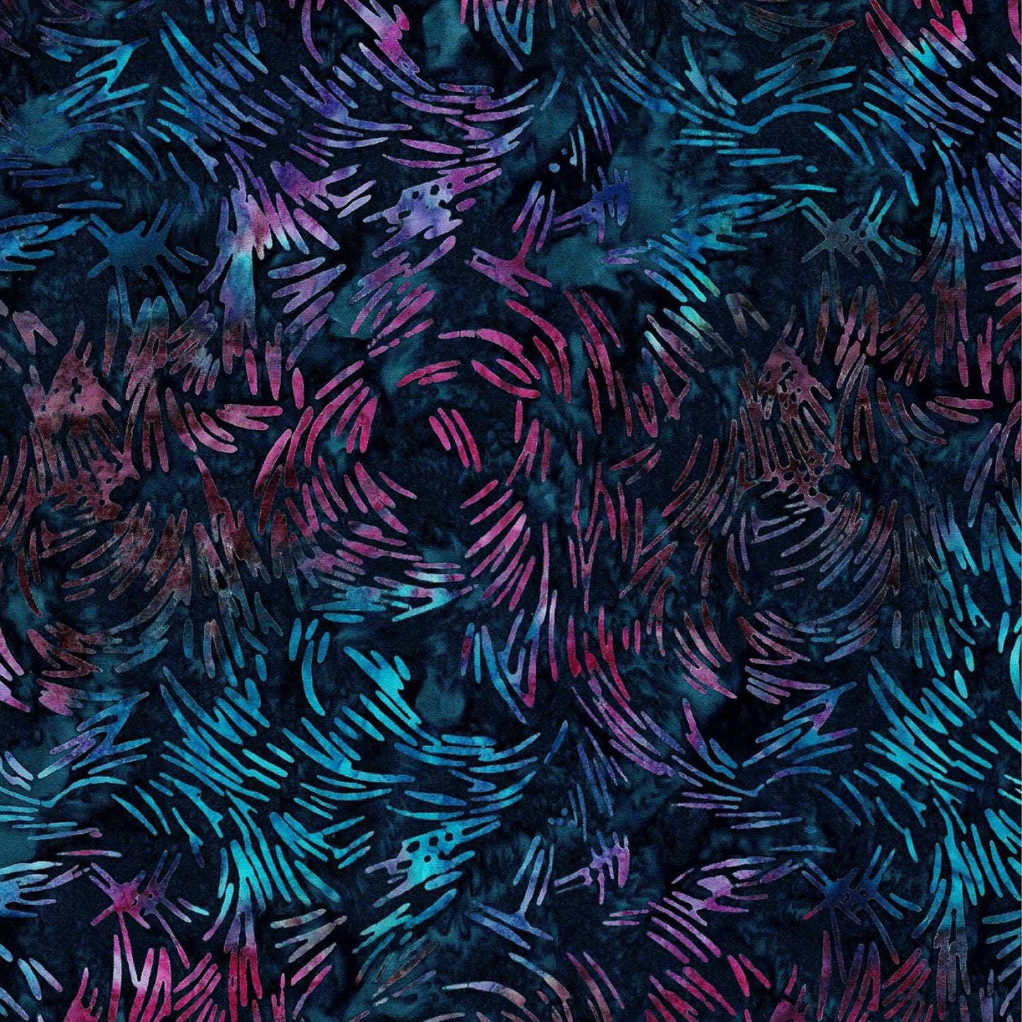 Expressions Batiks A Nod to Mod Rolie Polie, Riley Blake RP-23065-40, 2.5" Precut Purple Blue Peach Pink Batik Fabric Strips