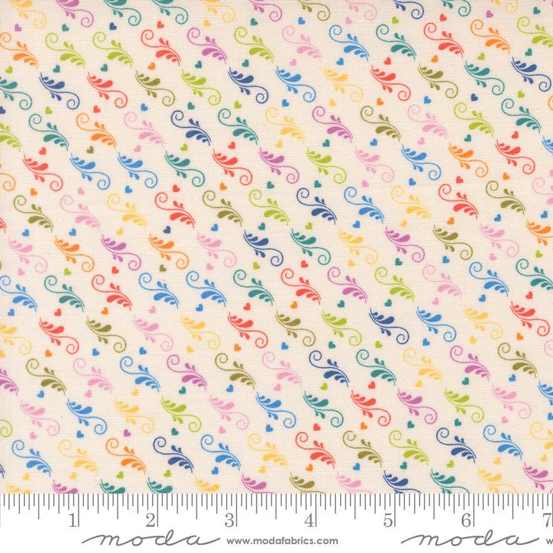 Legendary Love 5" Charm Pack, Moda 45050PP, 5" Precut Willow Lovebirds Pink Blue Green Fabric Squares, Sariditty