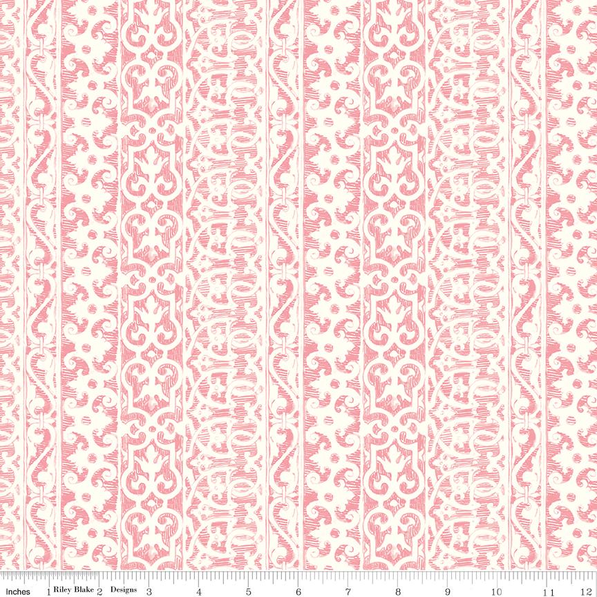 Nature's Portrait 15 Fat Quarter Bundle, Riley Blake FQ-15670-15, Precut 18 x 22 Floral Fabric in Green Pink and Tan, Royal Horticultural