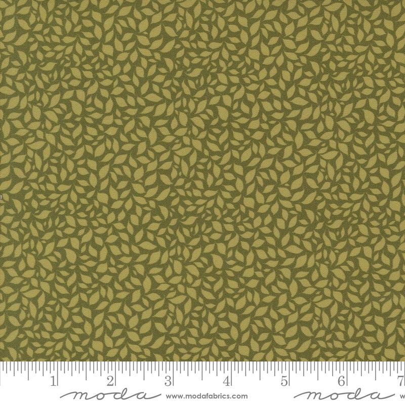 Sagewood 5" Charm Pack, Moda 11950PP, Blue Coral Tan Teal Floral Charm Pack Fabric, 5" Precut Fabric Squares, Crystal Manning