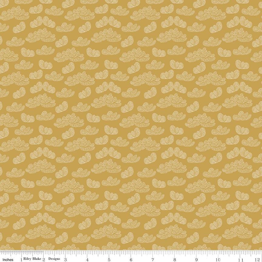 Garden Dreams 5" Stacker, Riley Blake 5-15090-42, 5" Precut Pink Green Mustard Orange Floral Fabric Squares, Amber Elliot
