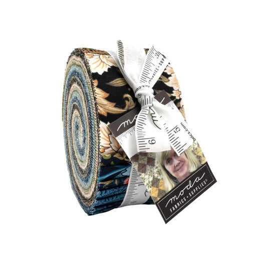 Morris Manor 2.5" Jelly Roll, Moda 8390JR, 2.5" Precut Reproduction Floral Fabric Strips, Jelly Roll Fabric, Barbara Brackman