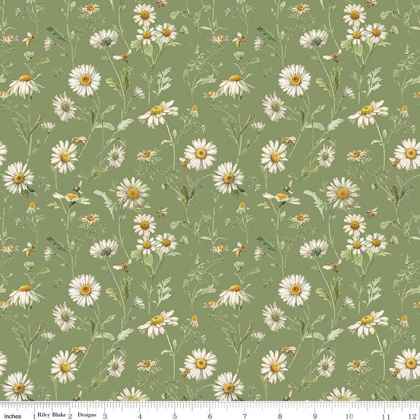 Love Me More 2.5" Rolie Polie, Riley Blake RP-15630-40, 2.55" Precut Pink Green Yellow Spring Floral Fabric Strips, Lisa Audit
