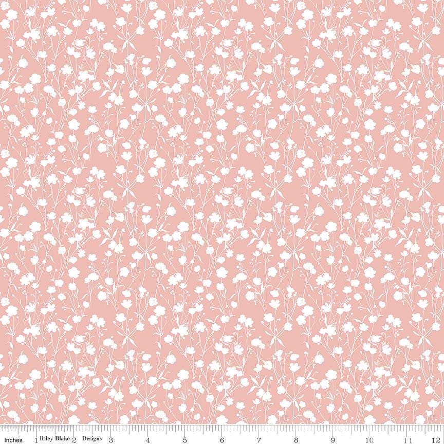 Love Me More 2.5" Rolie Polie, Riley Blake RP-15630-40, 2.55" Precut Pink Green Yellow Spring Floral Fabric Strips, Lisa Audit