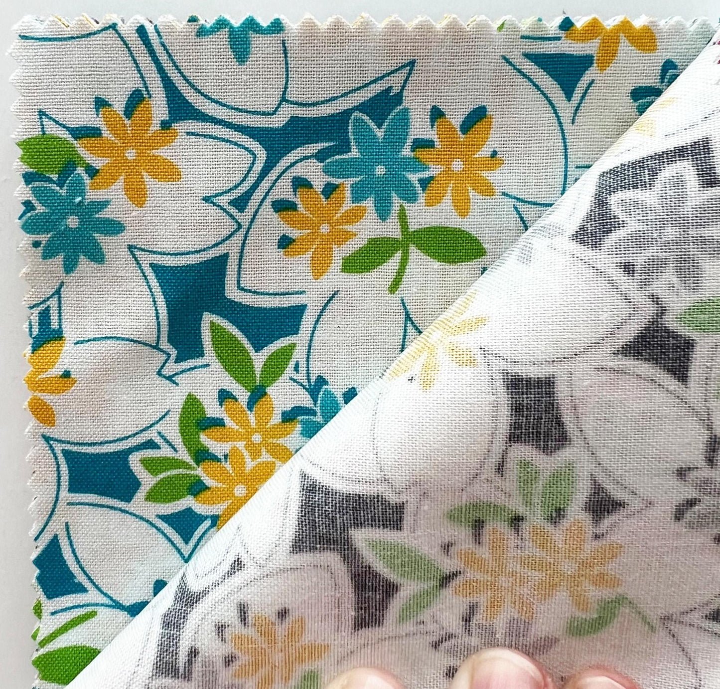 DESTASH Mojito Oop Layer Cake, Windham Fabrics, 10" Precut Multicolored Floral Fabric Squares, Another Point Of View