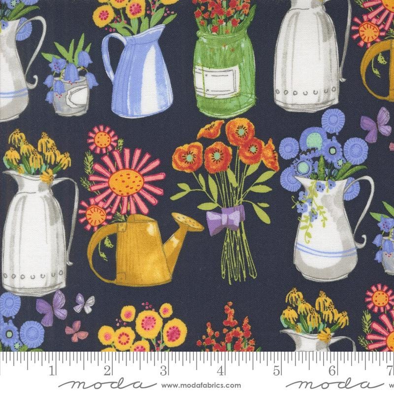 Superbloom 5" Charm Pack, Moda 48780PP, 5" Precut Large Print Floral Quilt Fabric Squares, Robin Pickens