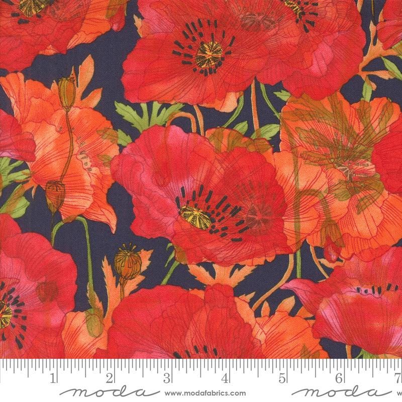Superbloom 5" Charm Pack, Moda 48780PP, 5" Precut Large Print Floral Quilt Fabric Squares, Robin Pickens
