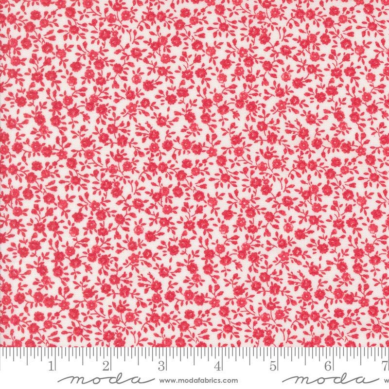 Summertime 5" Charm Pack, Moda 55320PP, 5" Precut Pink Blue Green Red Floral Charm Pack Fabric Squares, Camille Roskelley