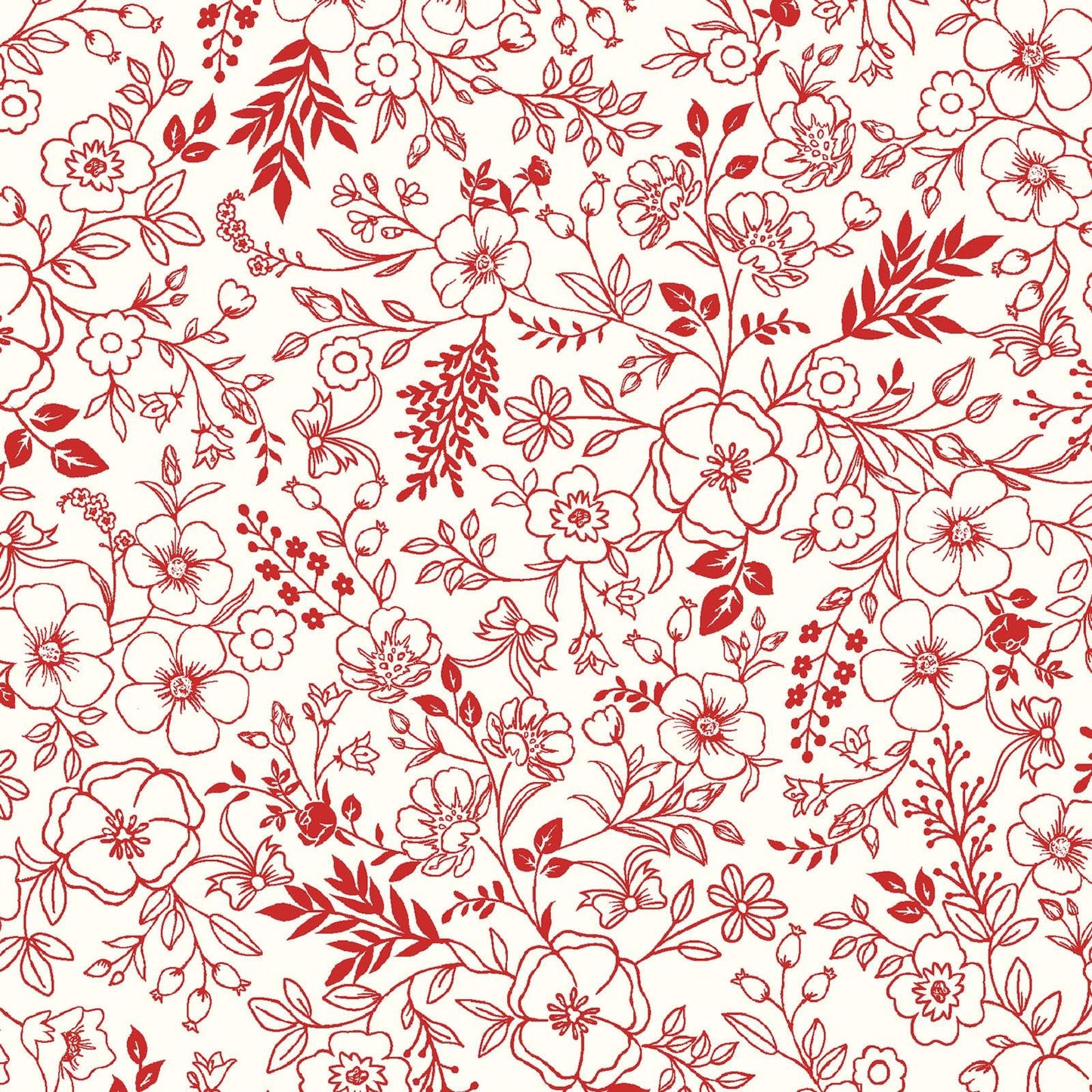 Star Spangled Beauty 5" Charm Squares, Maywood Studio CP-MASSTAR, 5" Precut Patriotic Floral Fabric, Red White Blue Fabric Squares