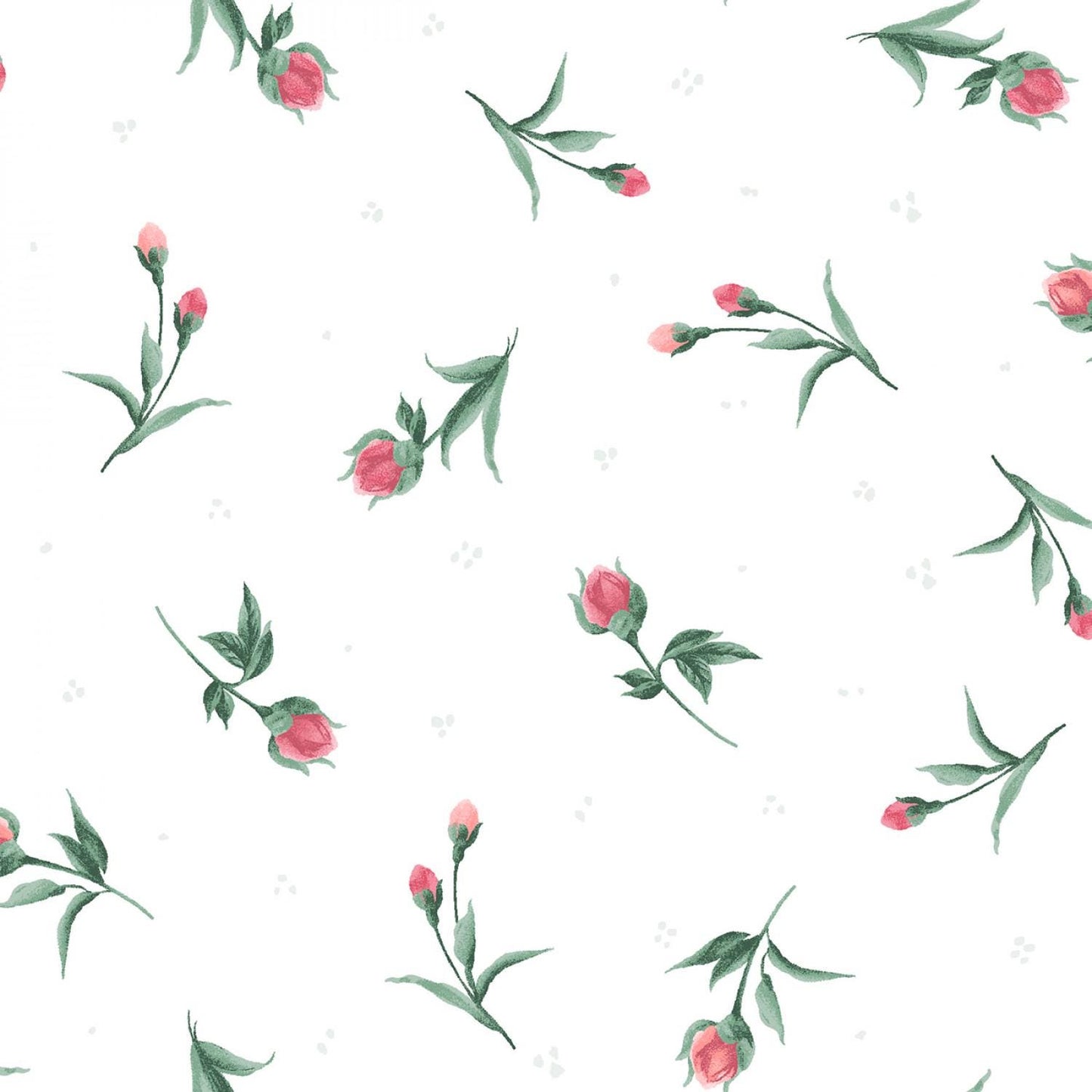 Garden Picnic 2.5" Strips, Maywood Studio ST-MASGAPI, 2.5" Precut Pink Green Black Floral Fabric Strips, Floral Fabric Strip Roll