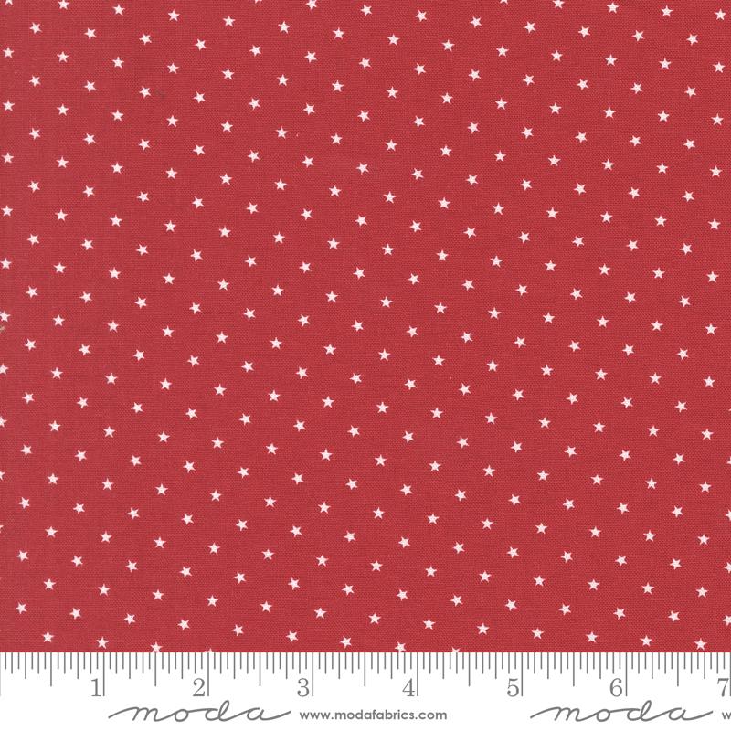 Star Spangled 5" Charm Pack, Moda 24170PP, 5" Precut Floral Red White Blue Patriotic Charm Pack Fabric Squares, April Rosenthal