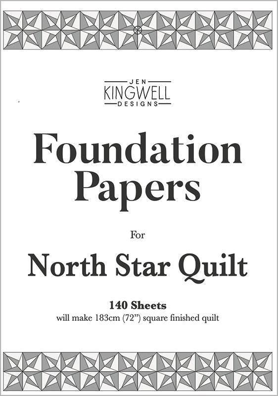 North Star Quilt Foundation Papers, Jen Kingwell Designs JKD8939, 140 Sheets