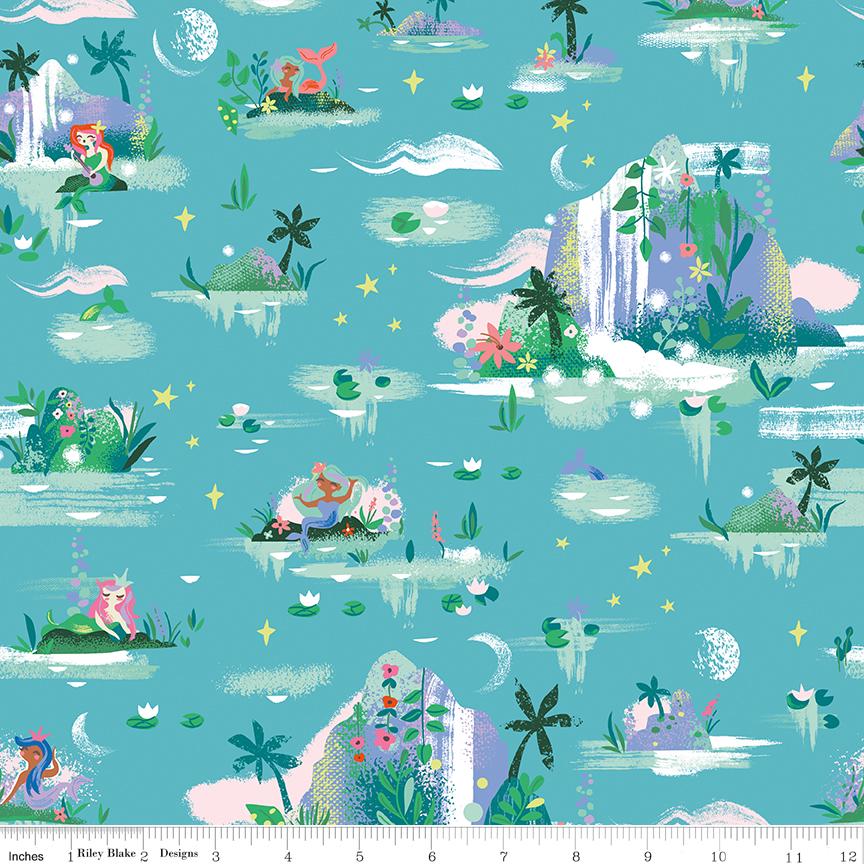 Forever Neverland 5" Stacker, Riley Blake 5-15900-42, 5" Precut Peter Pan Storybook Fabric Squares, Jill Howarth, Children's Quilt Fabric