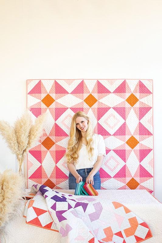 Quilts in Modern Color Quilt Pattern Book, C & T Publishing 11599, 14 Contemporary Ombre Quilt Projects, Amber Elliot