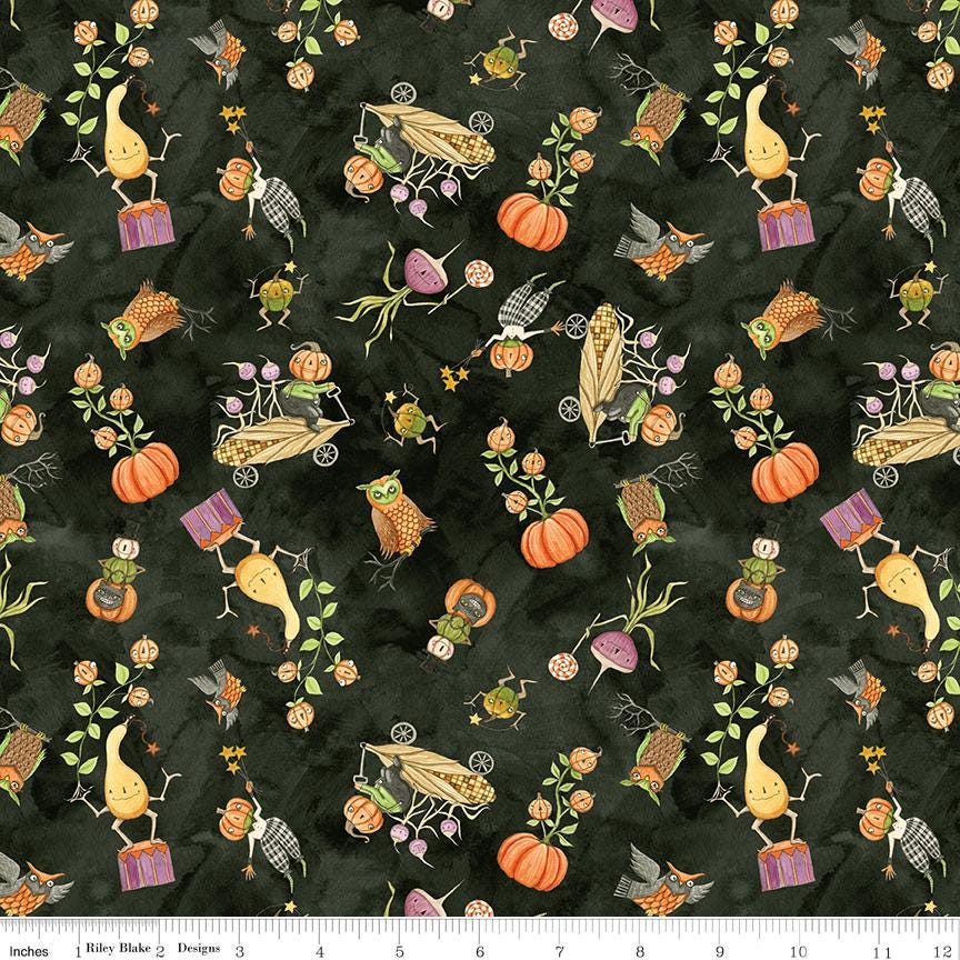 Ghoul Friends 10" Stacker, Riley Blake 10-16050-42, 10" Precut Halloween Charm Pack Fabric Squares, Teresa Kogut