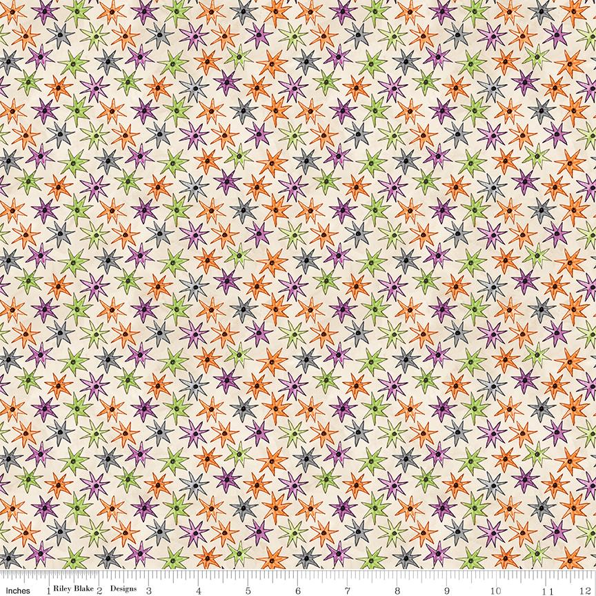 Ghoul Friends 10" Stacker, Riley Blake 10-16050-42, 10" Precut Halloween Charm Pack Fabric Squares, Teresa Kogut