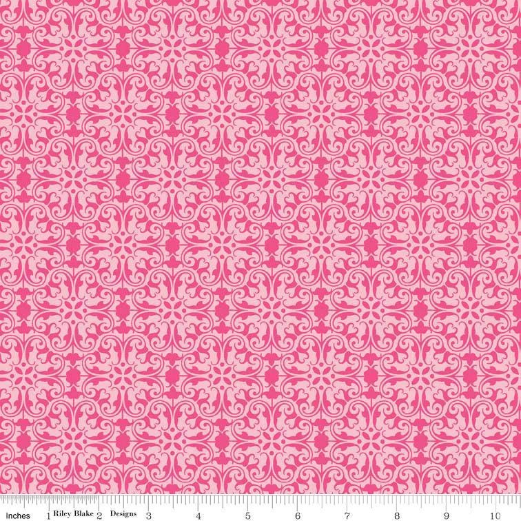 DESTASH Sunny Happy Skies 22 Fat Quarter Bundle, Riley Blake FQ-SHS-22, Precut 18 x 22 Whimsical Floral Fabric in Pink Blue Yellow Green