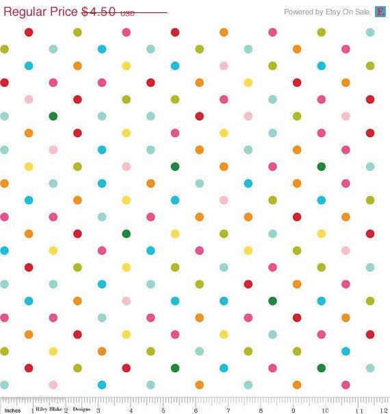 DESTASH Sunny Happy Skies 22 Fat Quarter Bundle, Riley Blake FQ-SHS-22, Precut 18 x 22 Whimsical Floral Fabric in Pink Blue Yellow Green
