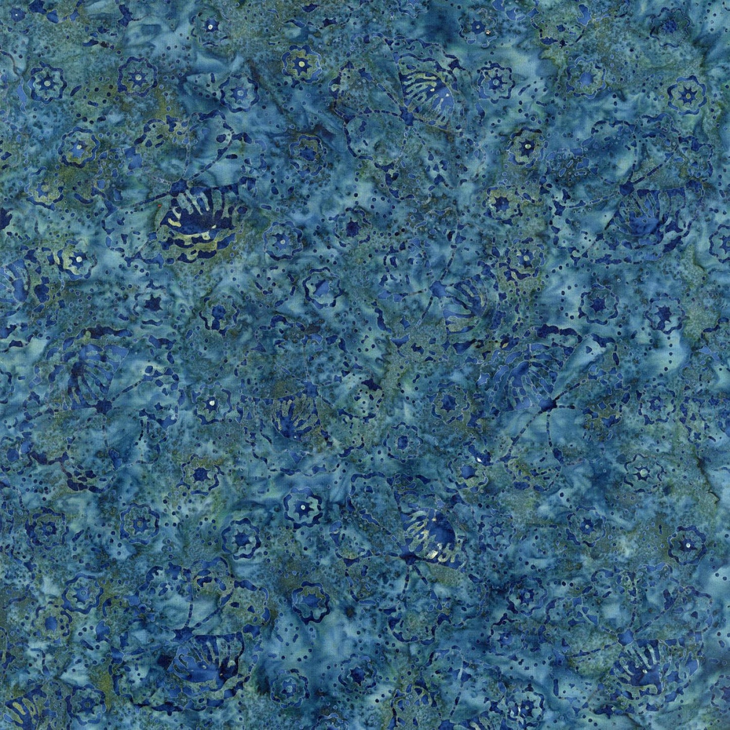 Tonga Stormy Sea 2.5" Strips, Timeless Treasures Treat-Strip40 Stormy, 2.5" Precut Teal Gray Batik Fabric Strips