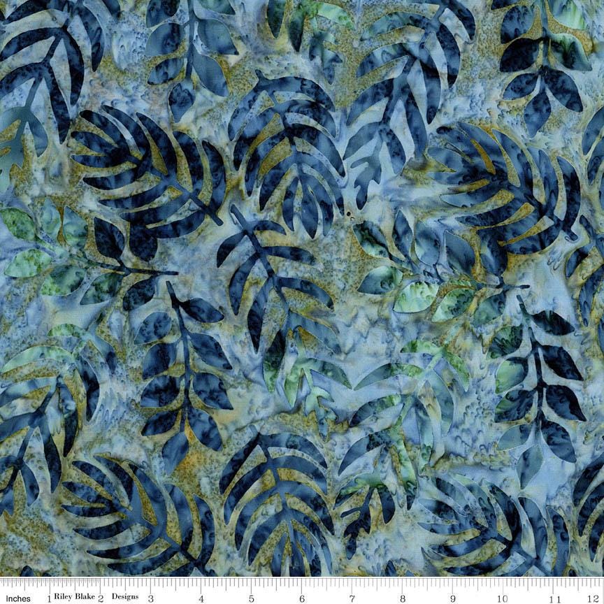 Expressions Batiks - Floral Reflections 10" Stacker, Riley Blake 10-23186-42, 10" Precut Autumn Fall Flowers Leaves Batik Fabric Squares