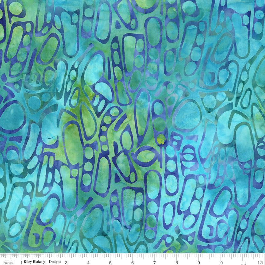 Expressions Batiks - Geometric Splash 5" Stacker, Riley Blake 5-23205-42, 5" Precut Rainbow Colors Batik Fabric Squares