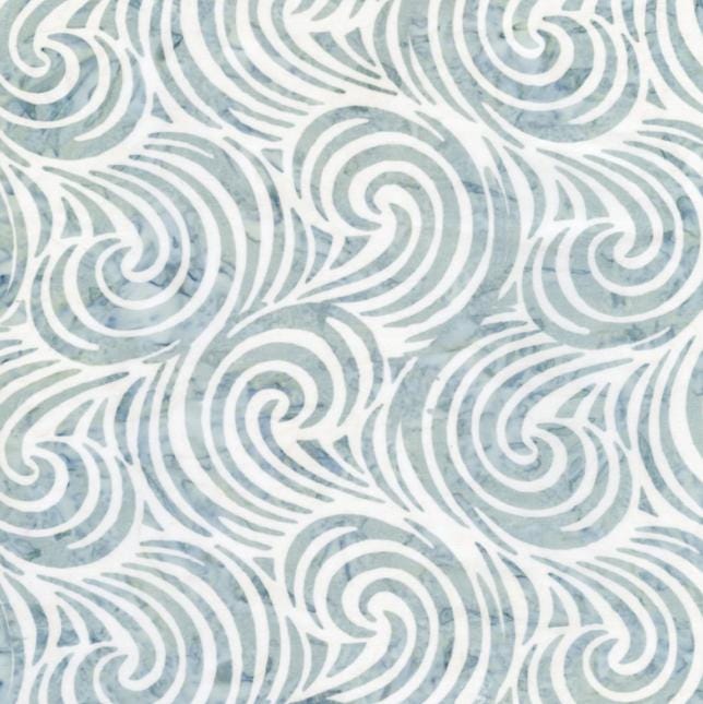 Tonga Juniper 2.5" Strips, Timeless Treasures Treat-Strip40 Juniper, 2.5" Precut Teal Gray Brown Batik Fabric Strips