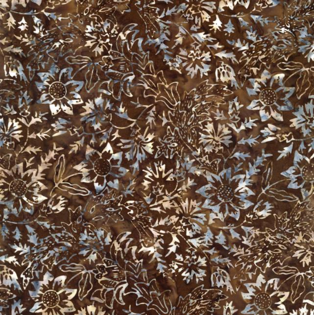 Tonga Juniper 2.5" Strips, Timeless Treasures Treat-Strip40 Juniper, 2.5" Precut Teal Gray Brown Batik Fabric Strips